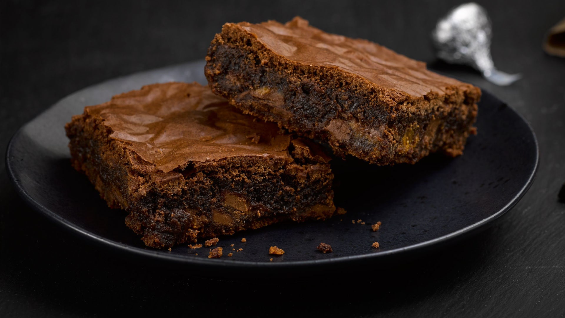 chunky hershey candy brownies