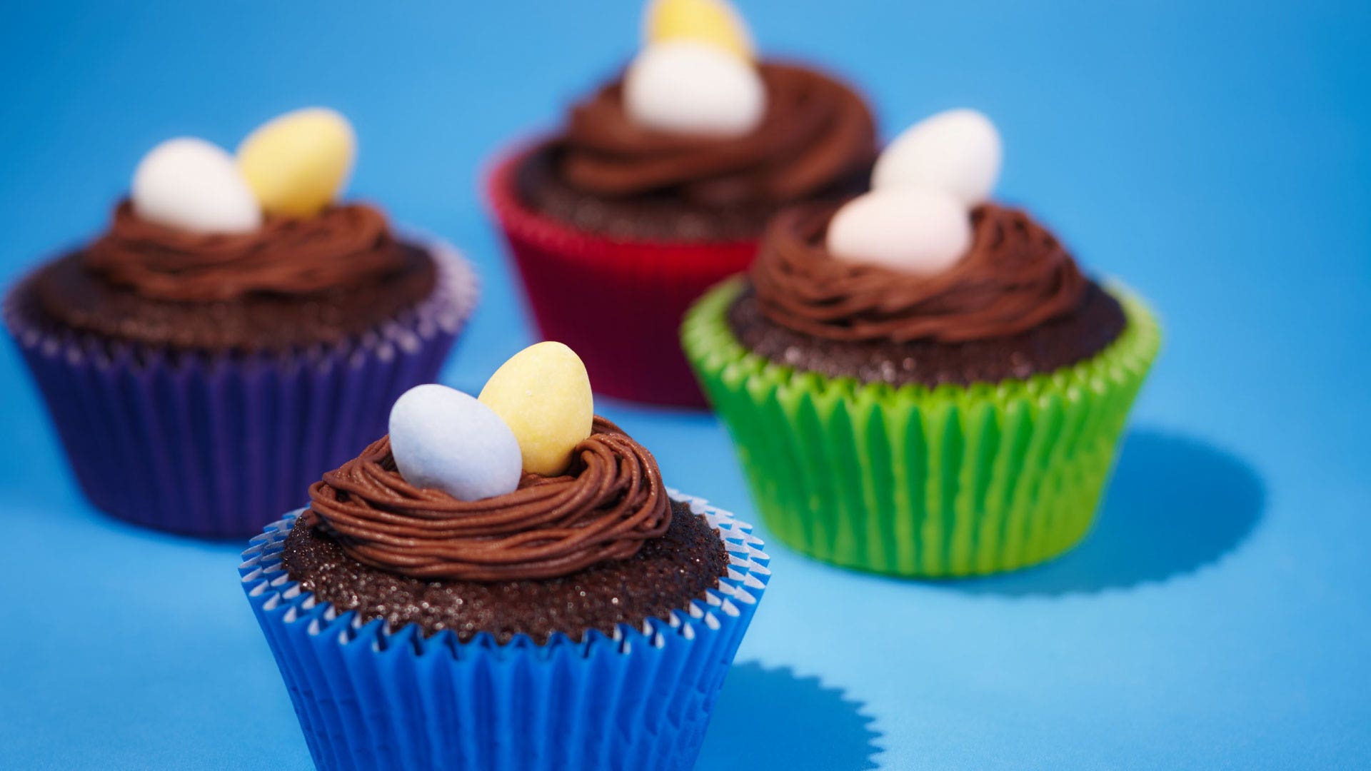 perfectly chocolate chocolate cupcakes easter theme