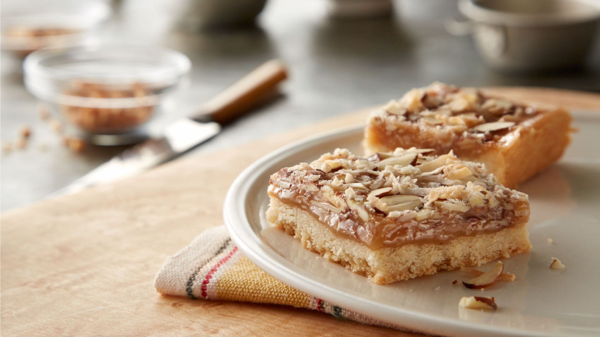 Image of Chewy Toffee Almond Bars