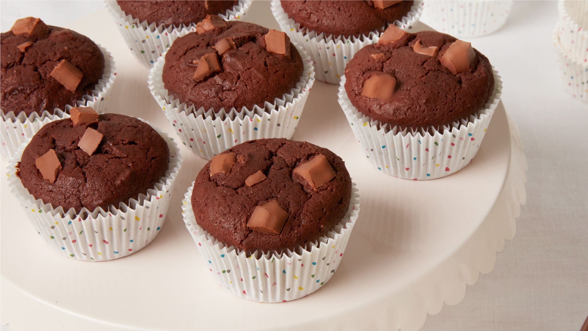 double chocolate muffins