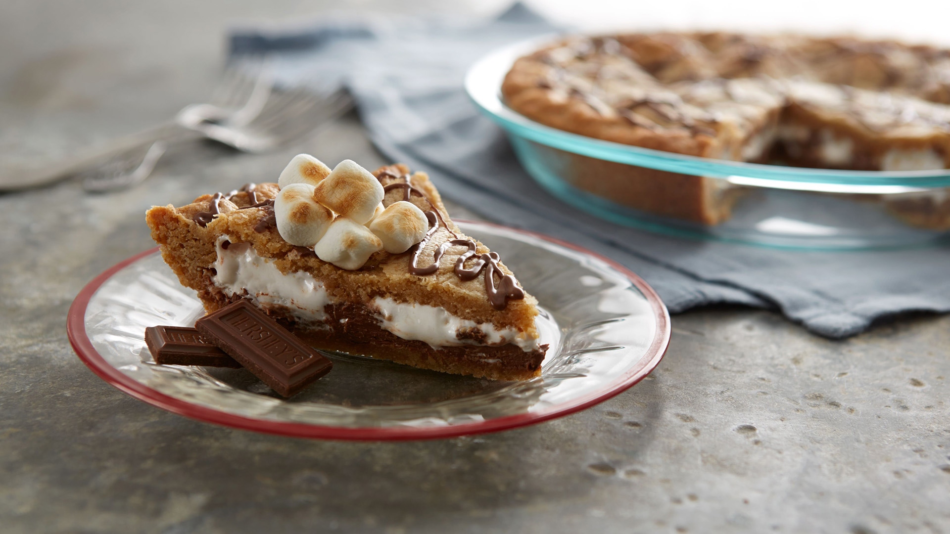 Image of S'mores Blondie Pie