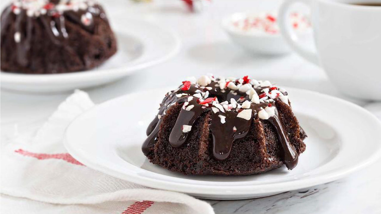 Chocolate Peppermint Mini Bundt Cakes Recipes