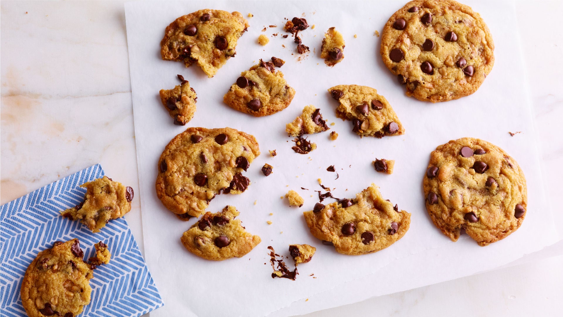 Chocolate Toffee Skillet Cookie