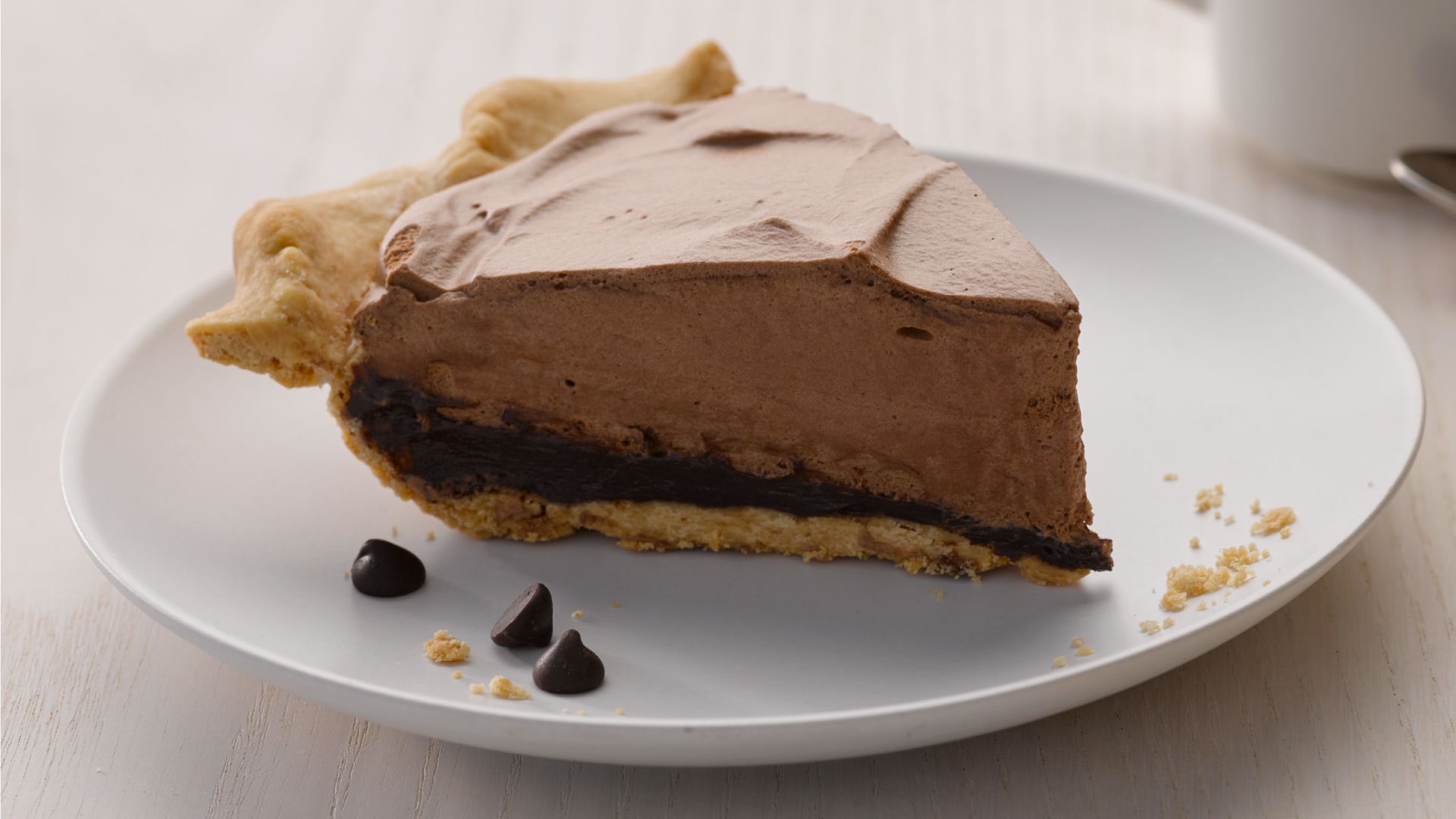 decadent truffle bottom chocolate cream pie