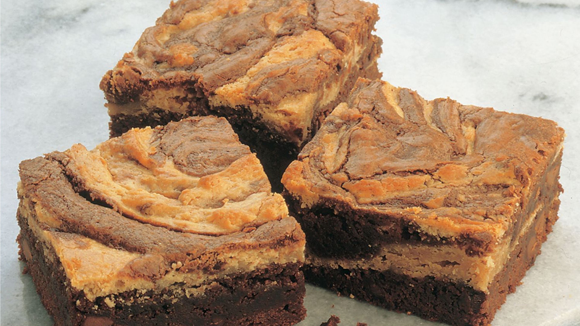 marbled peanut butter brownies