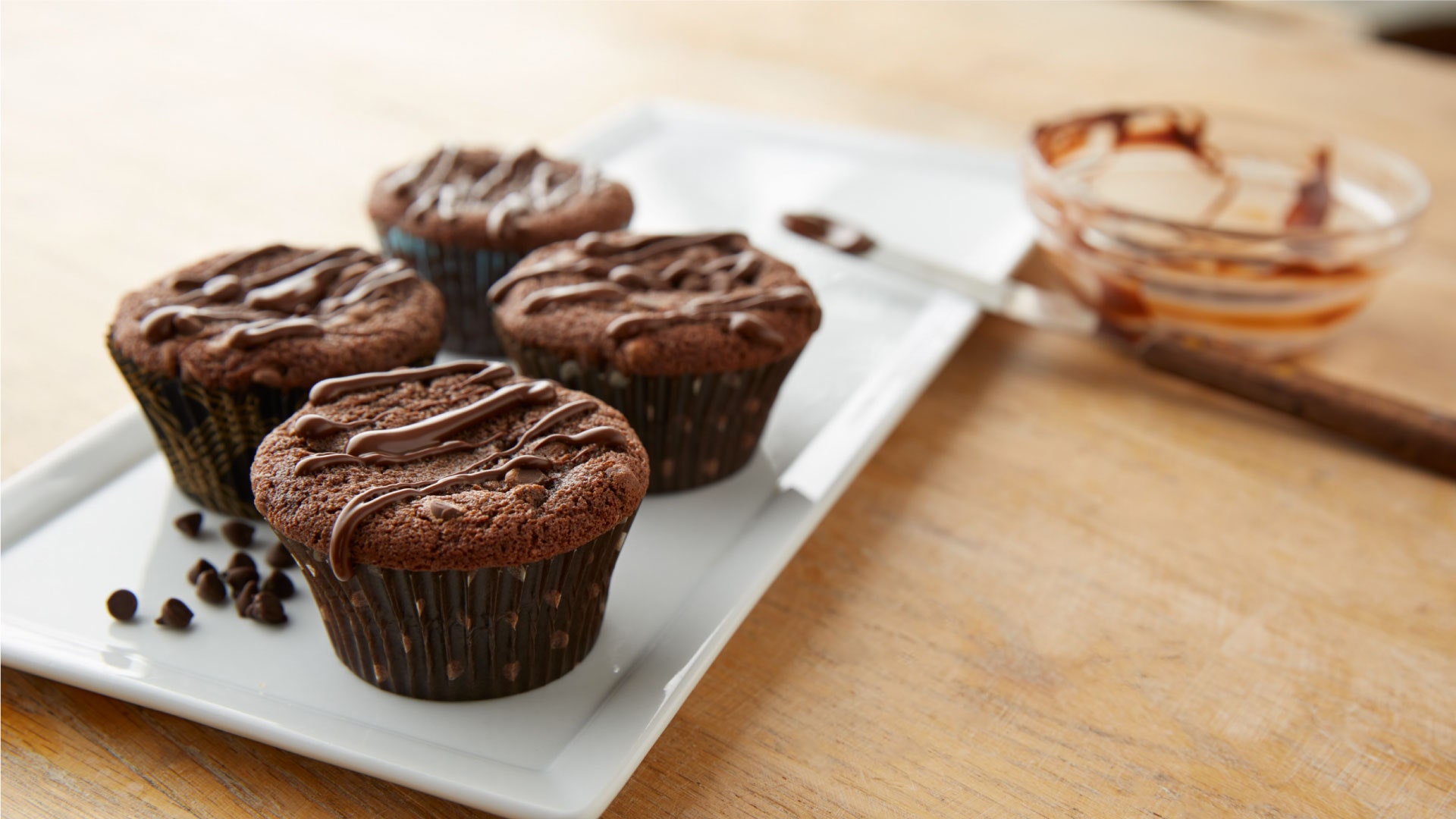 double chocolate cocoa cupcakes