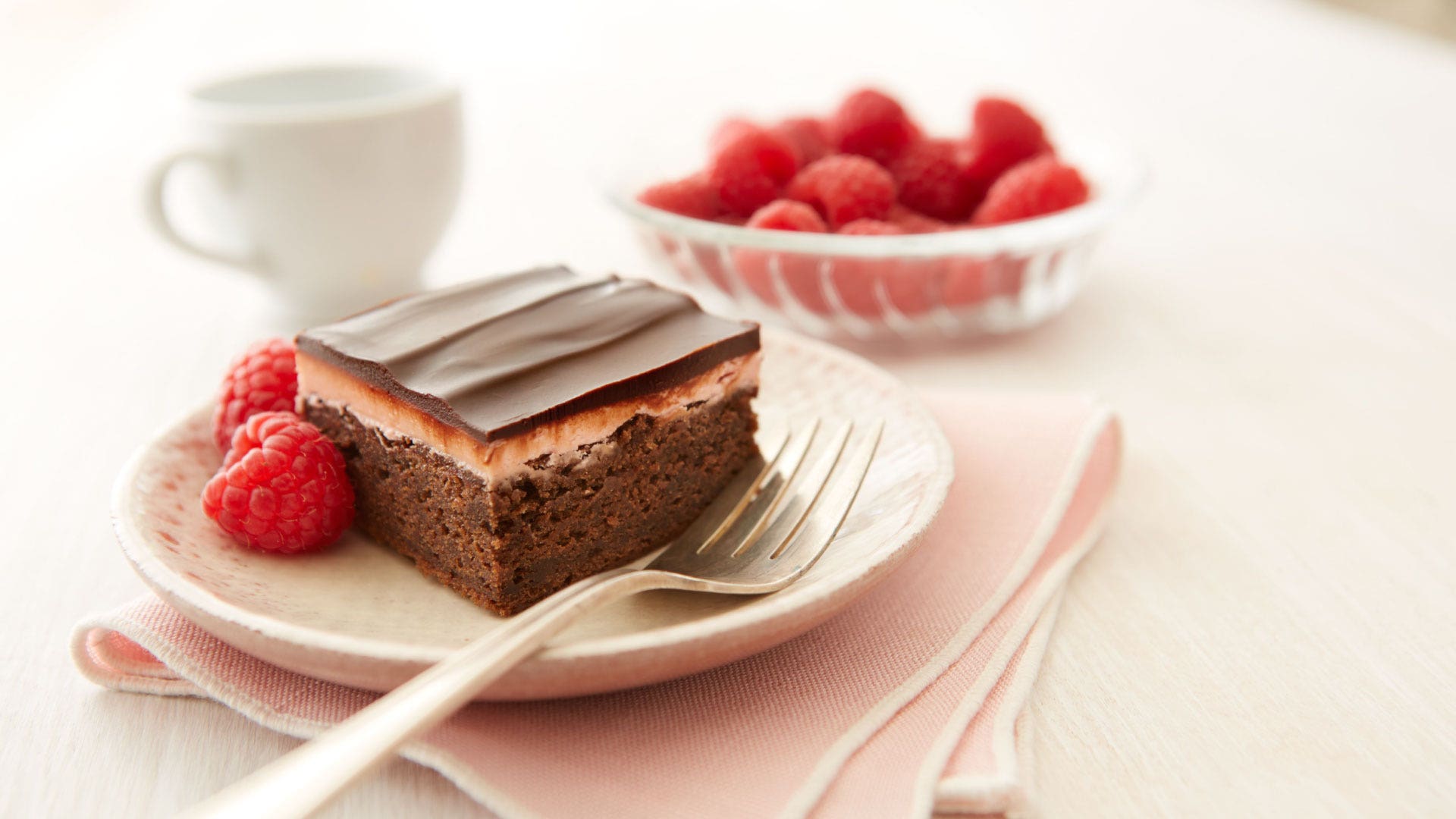 Image of HERSHEY'S Syrup Chocolate Raspberry Dessert