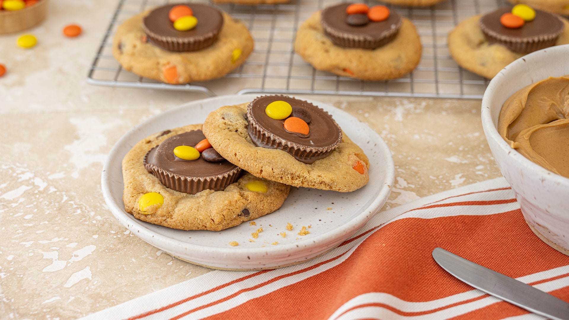 reeses pieces cup cookies