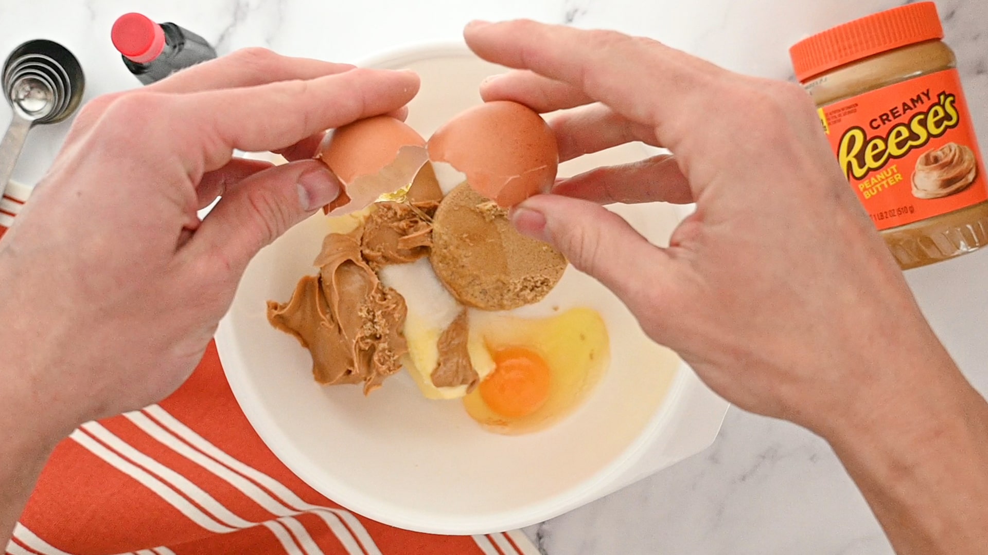 ingredients added to mixing bowl