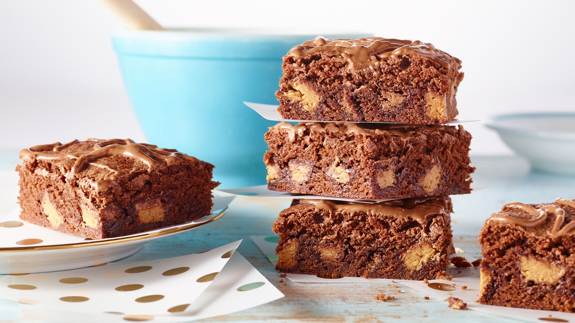 REESE'S Peanut Butter Cup Minis Fun Filled Brownies