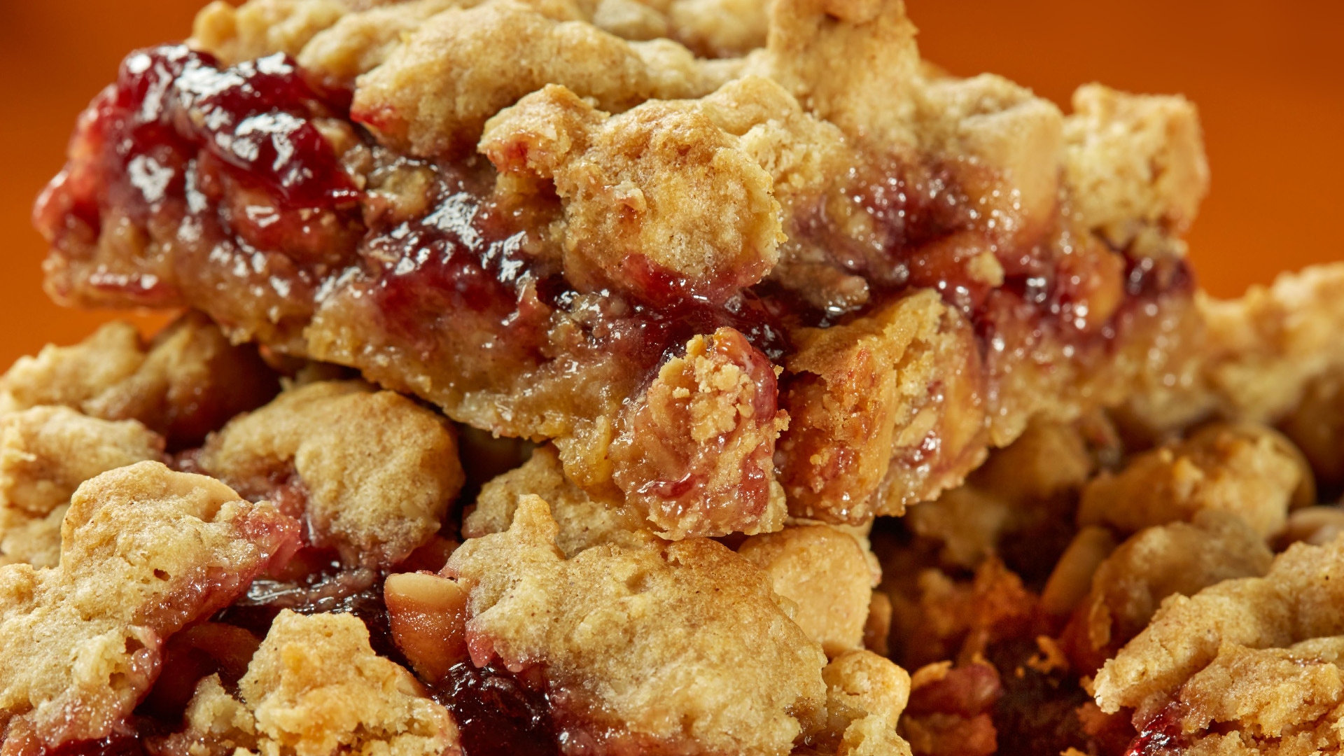 gooey pb and j bars