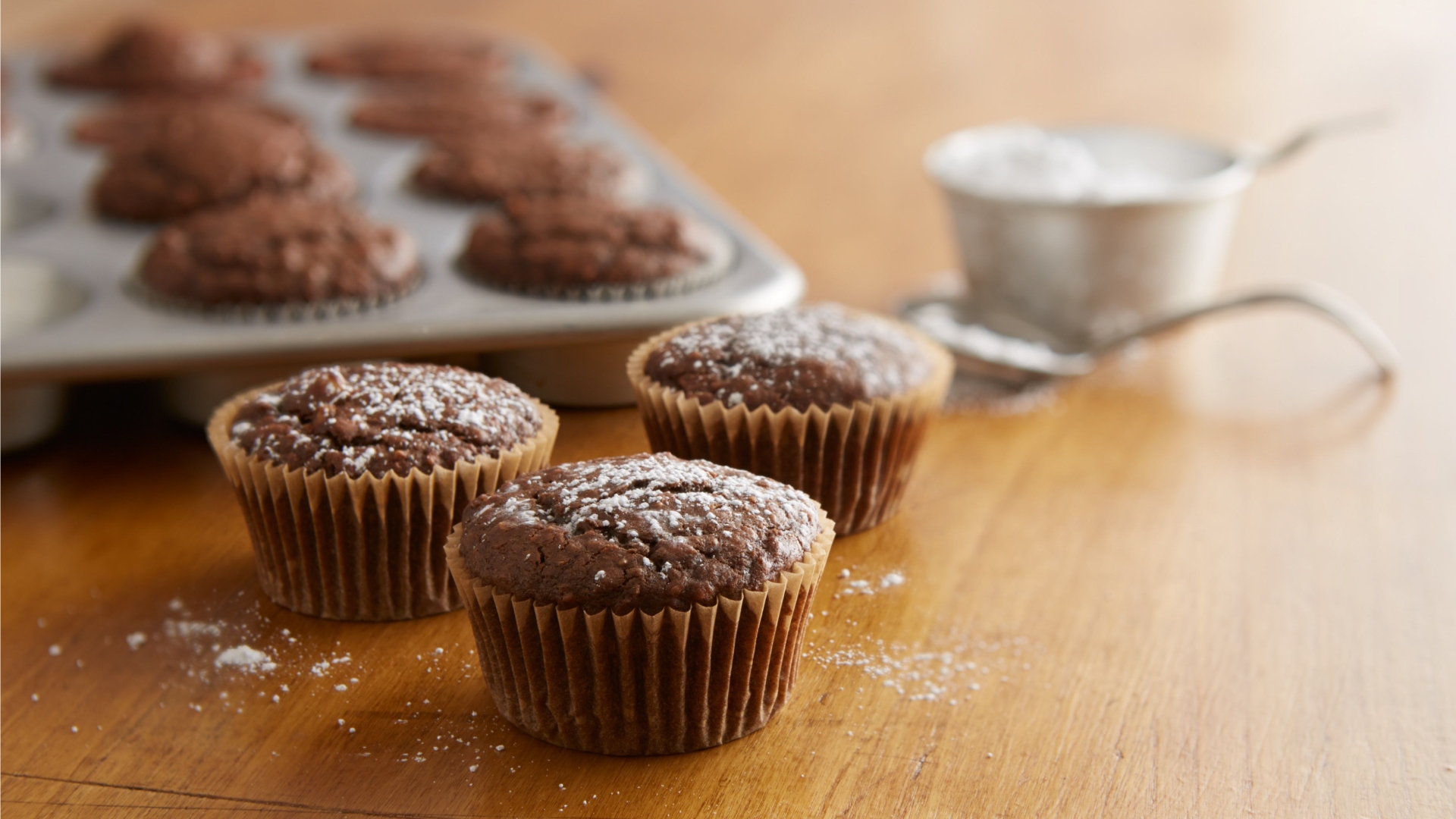 chocolate oatmeal walnut muffins