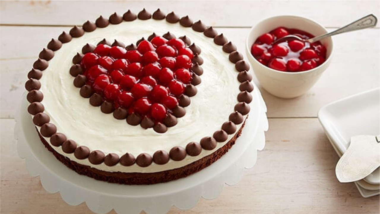 Chocolate and Cherries Fudge Torte