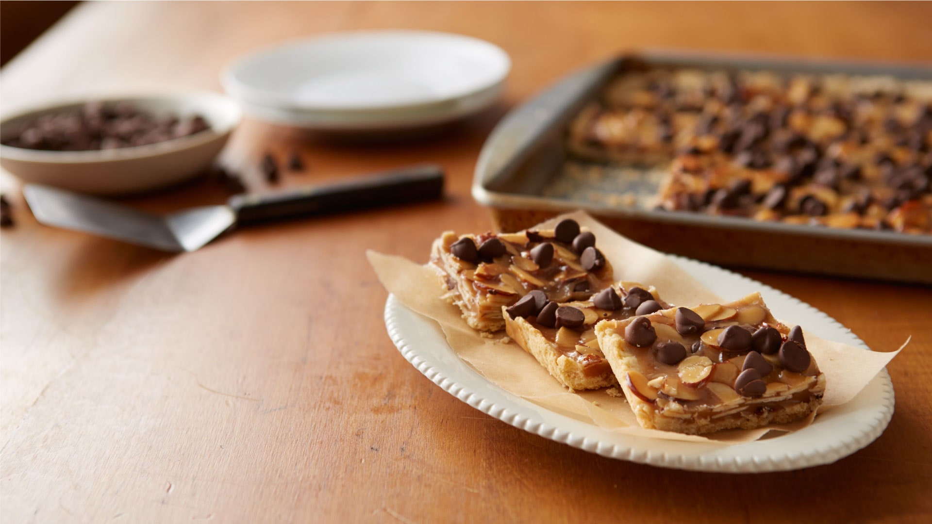 Chocolate Chip Candy Cookie Bars