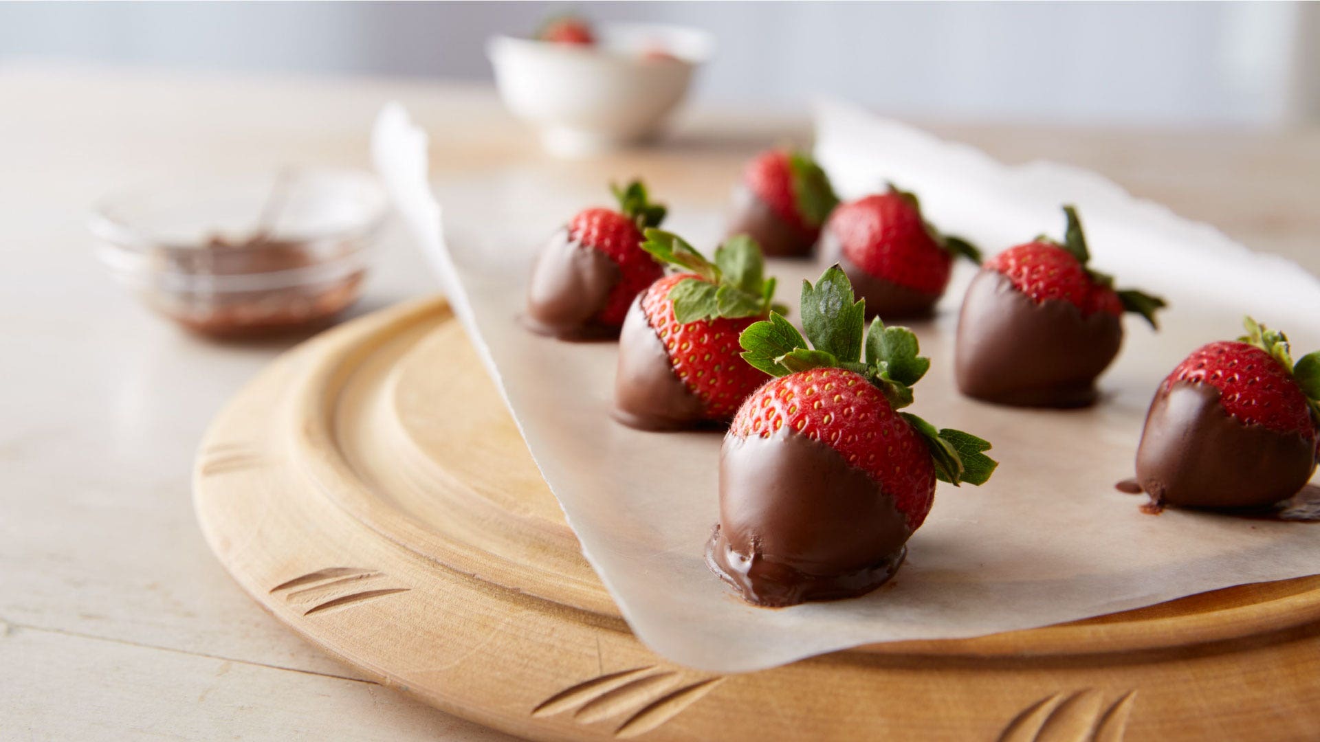chocolate covered strawberries.