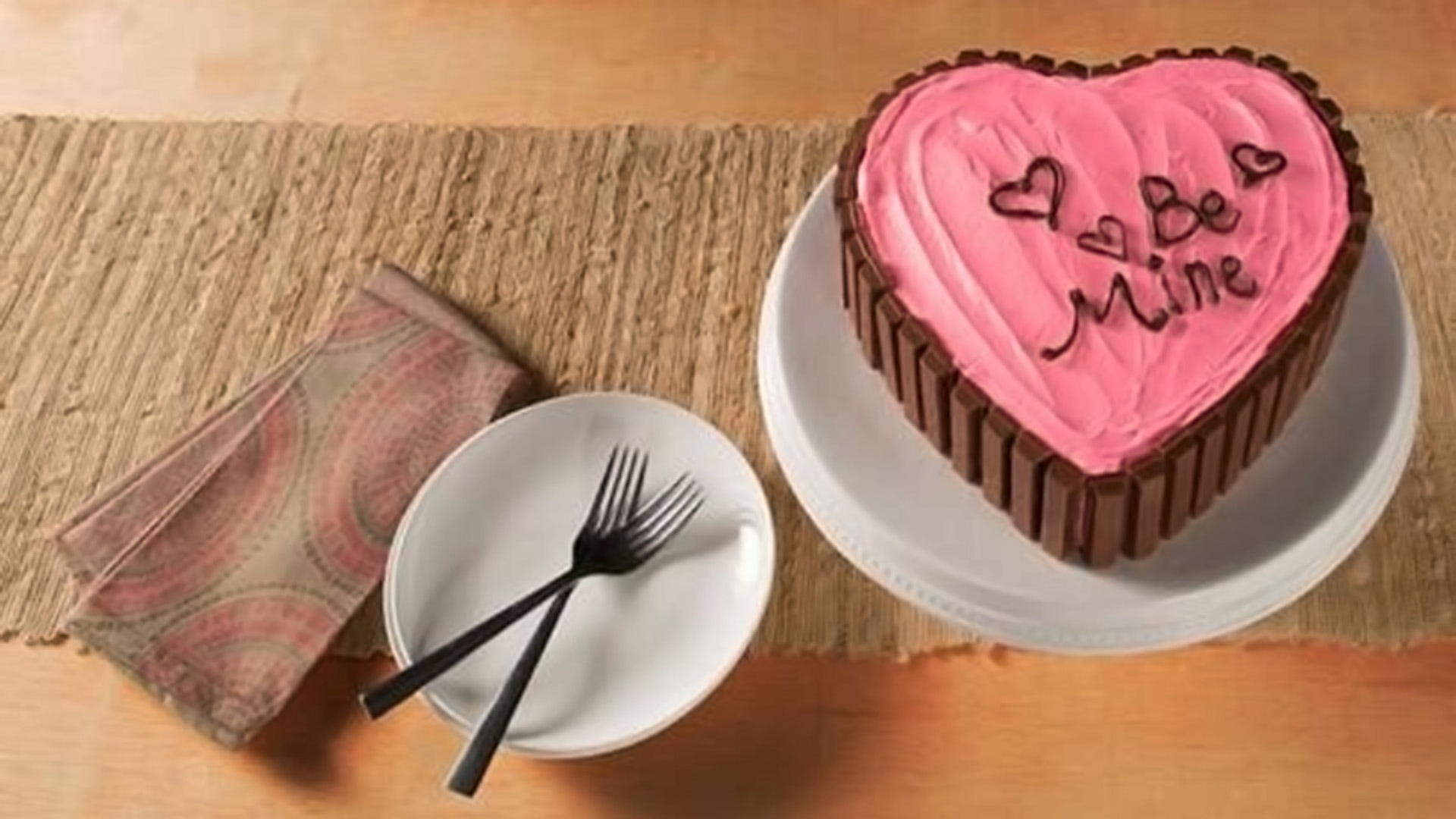 Dark Chocolate Valentine's Cake - Buuck Farms Bakery