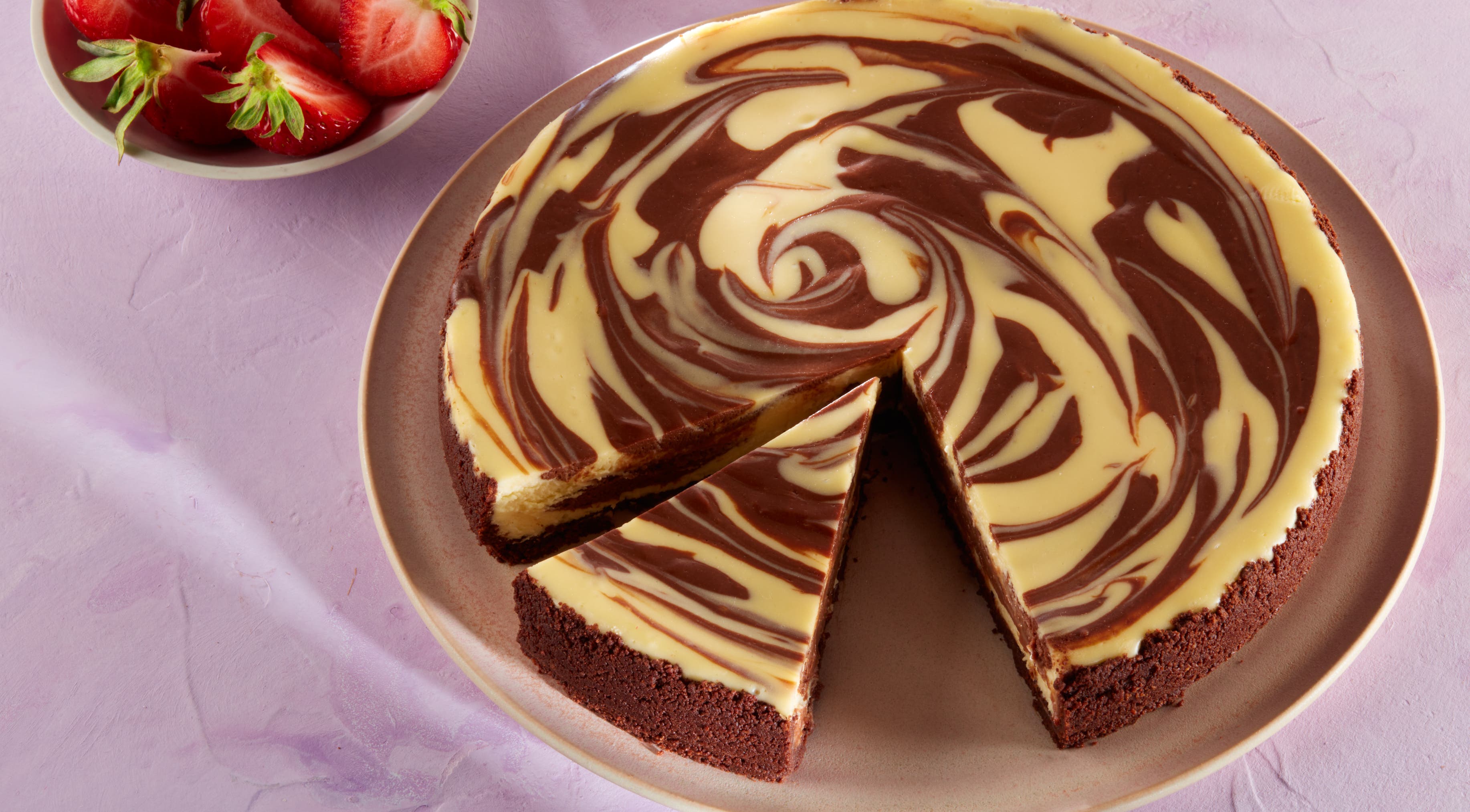 Chocolate Marble Cheesecake Recipe | HERSHEY'S