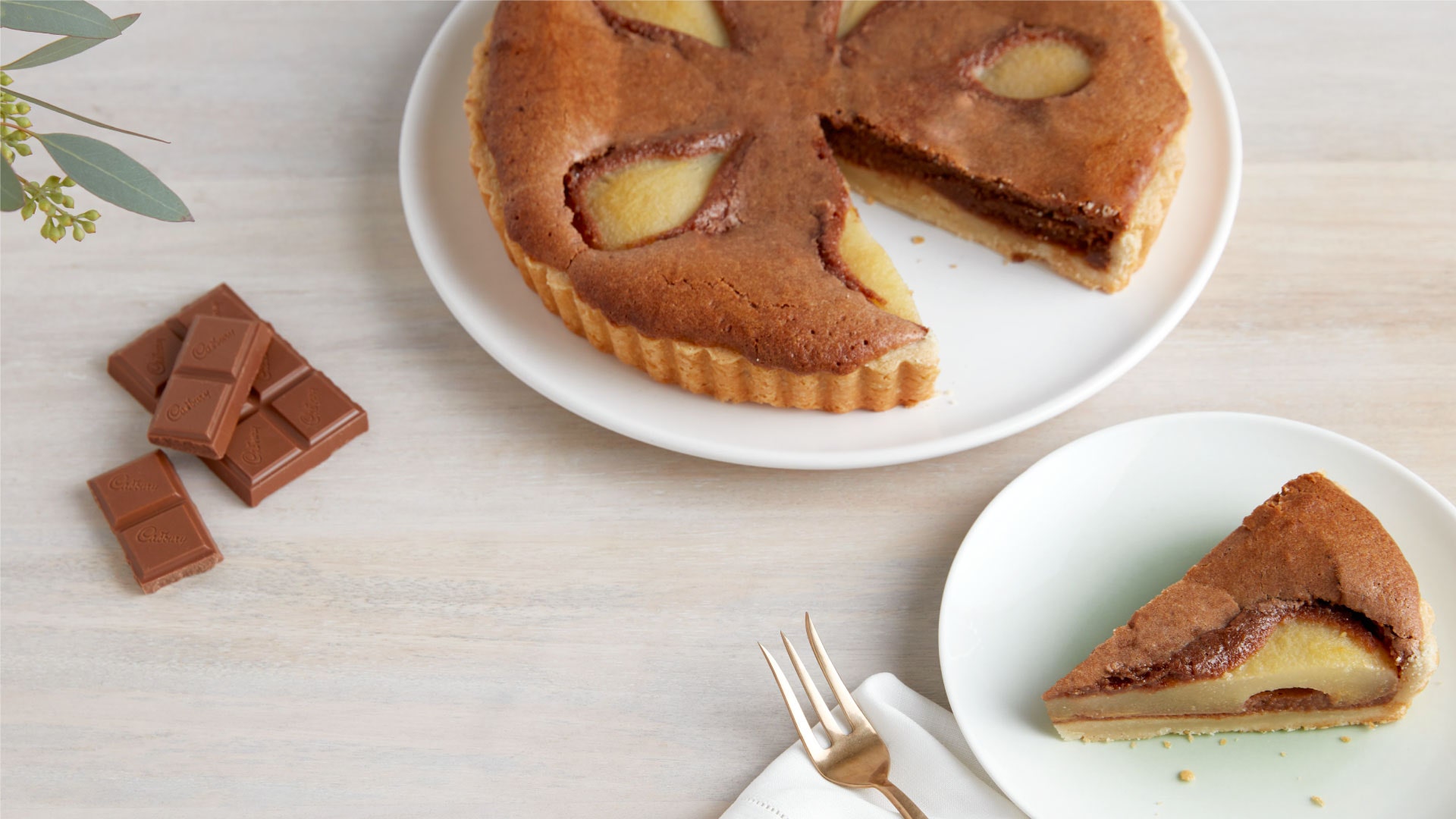 Pear Chocolate Tart