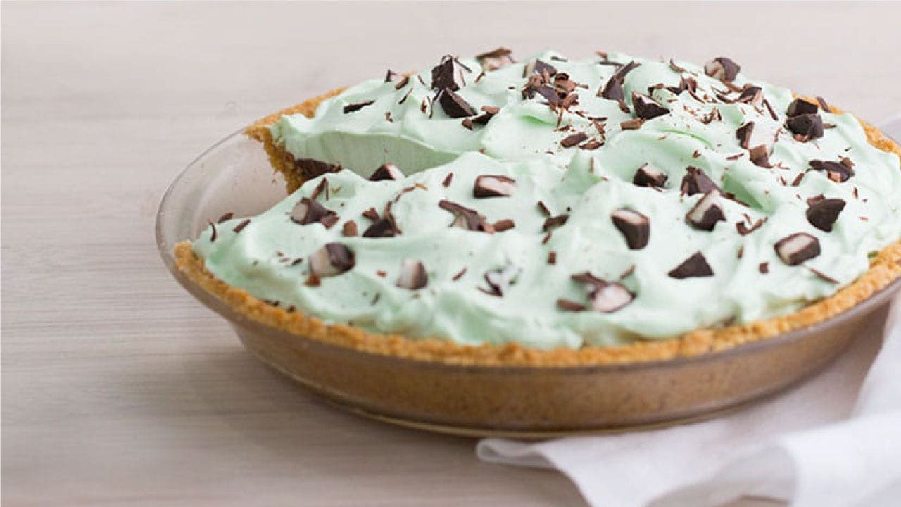 minty irish chocolate cream pie