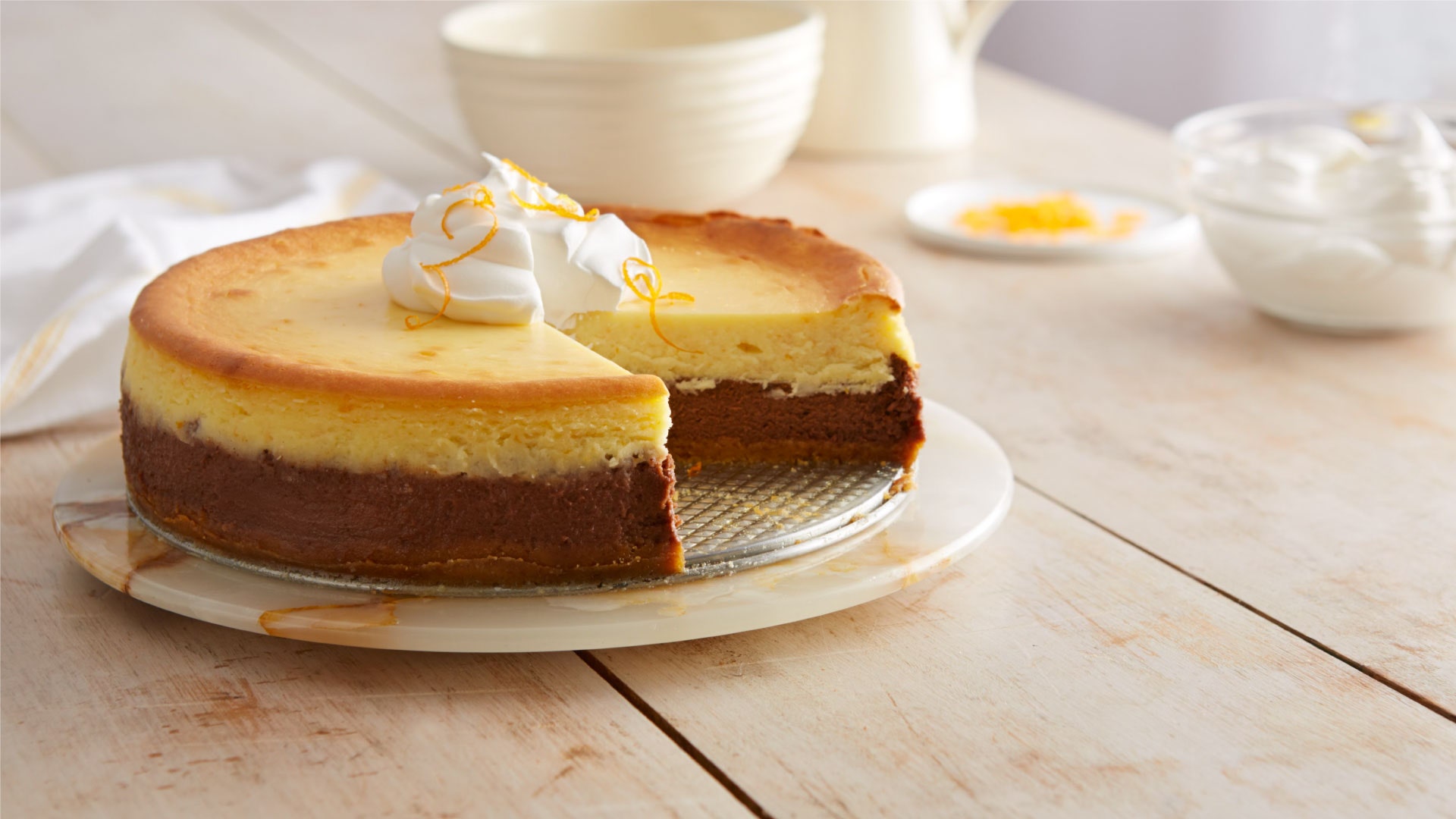 refreshing chocoorange cheesecake