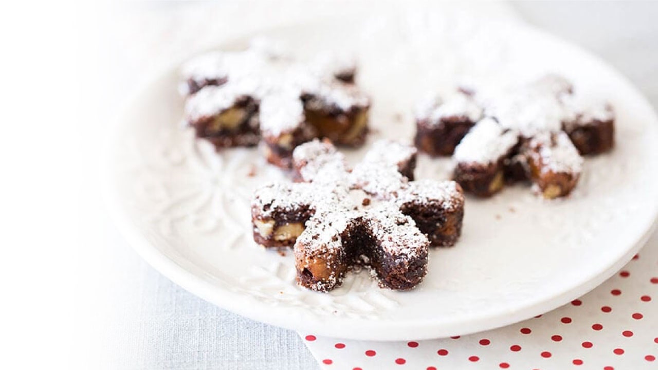 rolo snowflake brownies