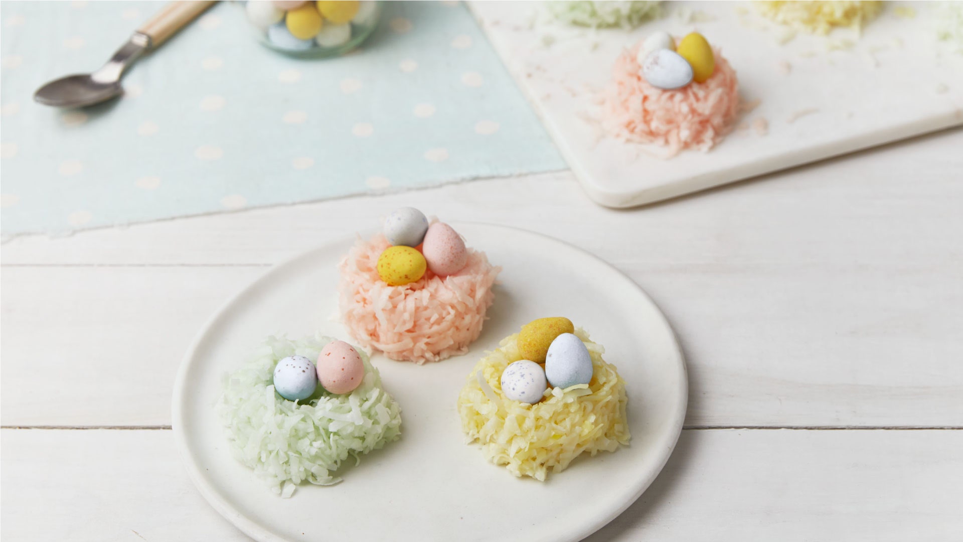 coconut marshmallow nests