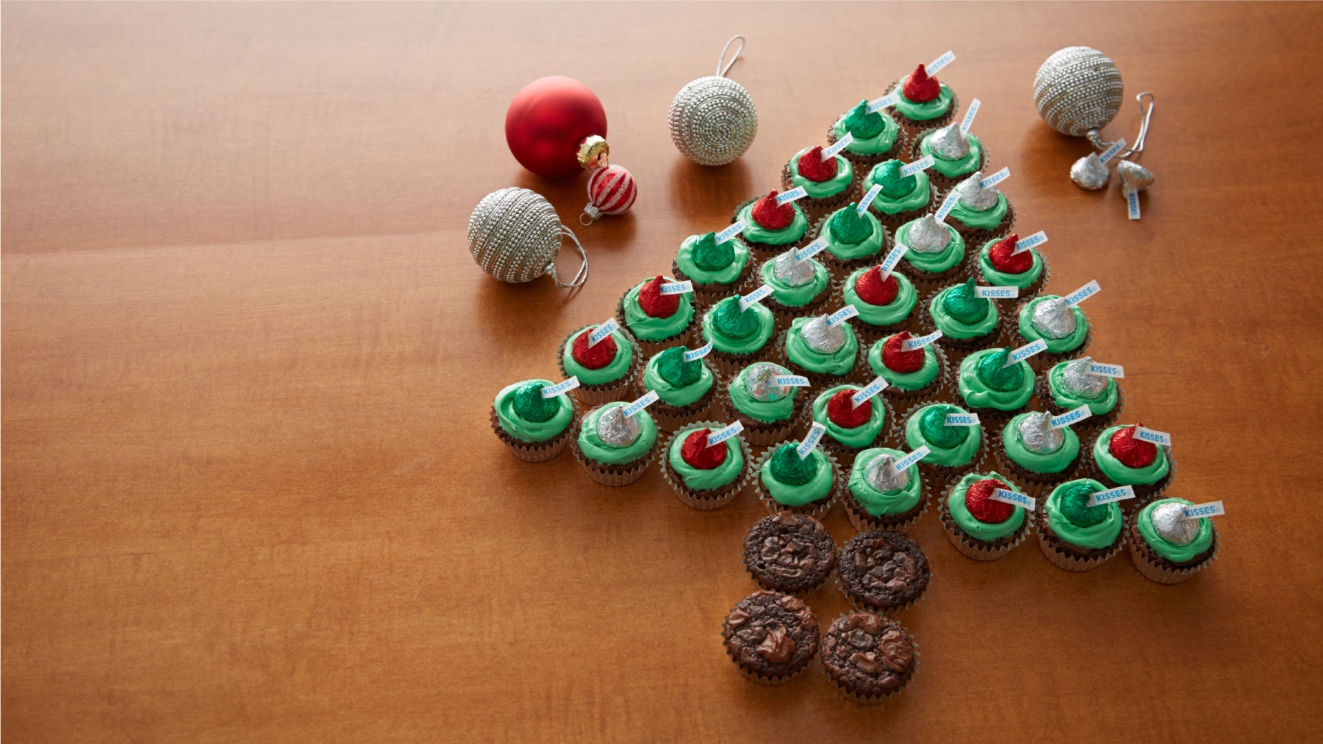 Brownie Christmas Tree With HERSHEY'S KISSES Chocolate