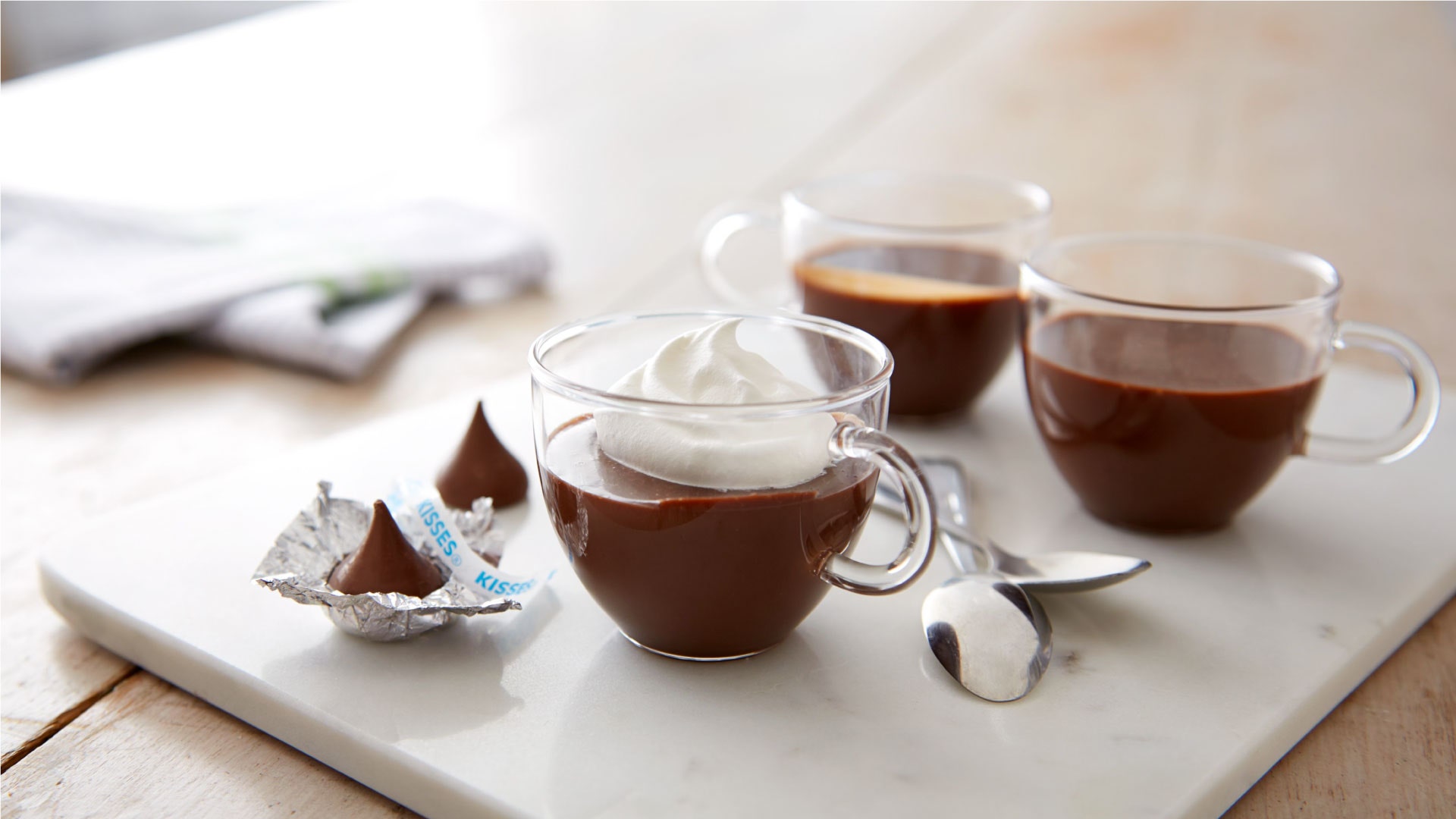 kisses milk chocolate pots de creme