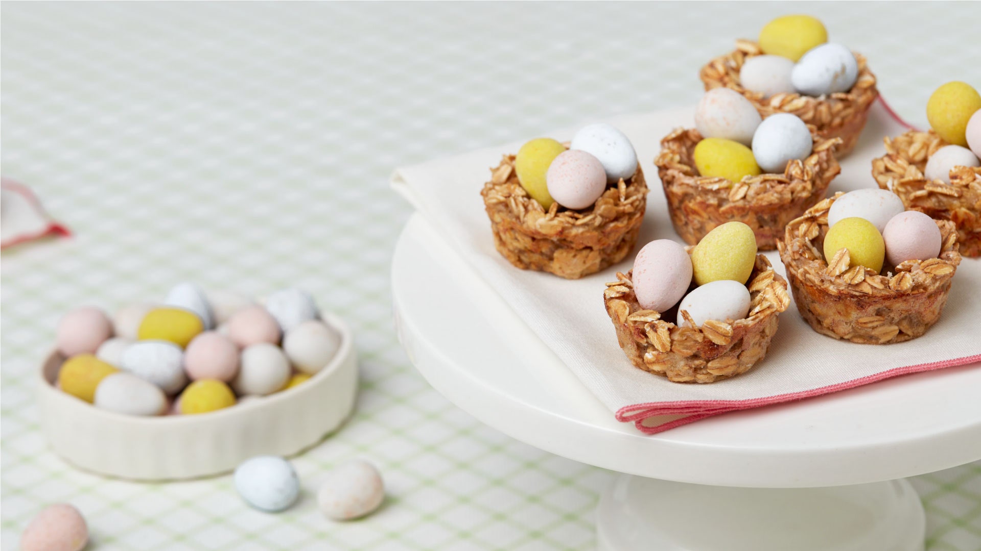 banana oatmeal nests