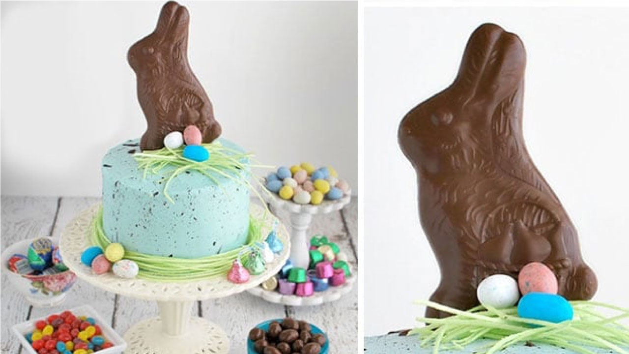 EASIEST Easter Bunny Cake Recipe - Simple and Festive!!