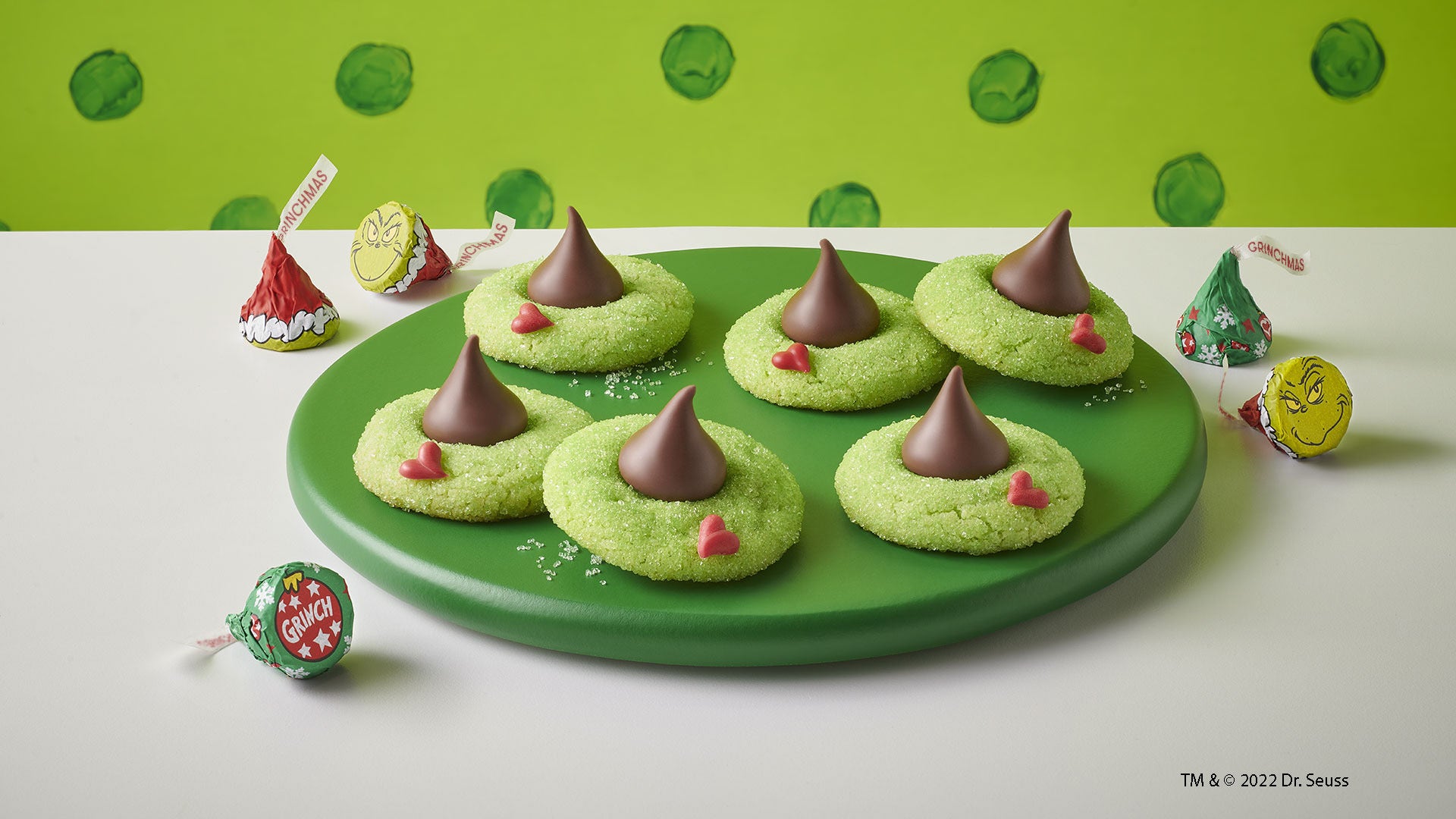 Grinch Blossoms in a plate