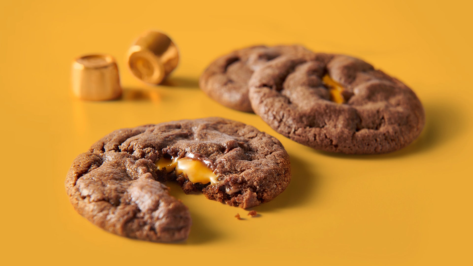 rolo caramel filled chocolate cookies