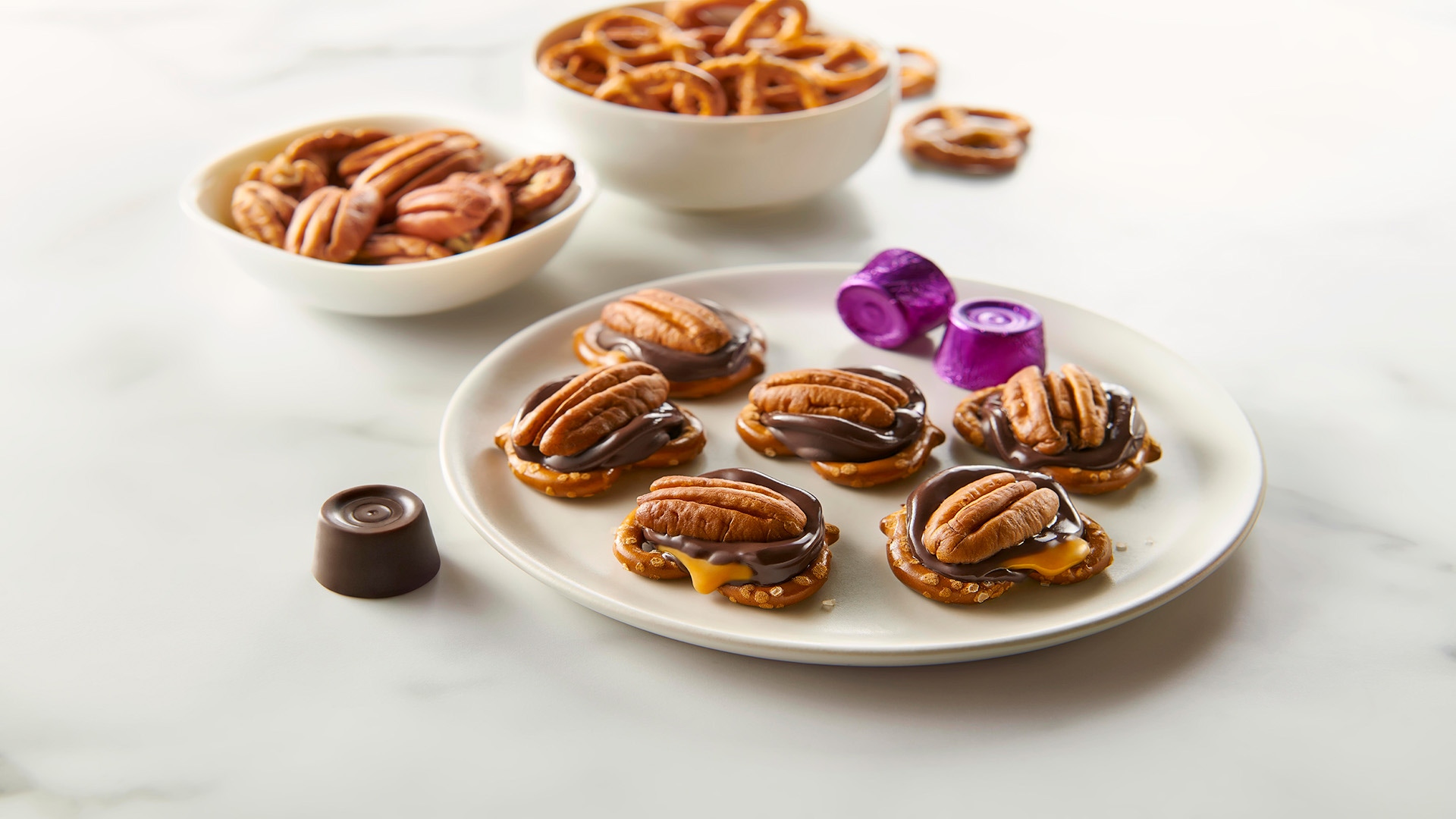 Dark Chocolate ROLO® Pretzel Delights