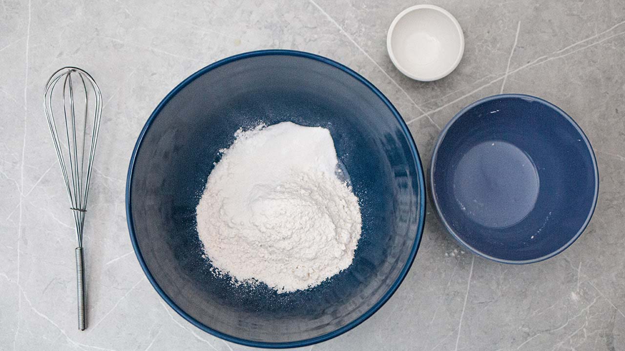 mixing dry ingredients together