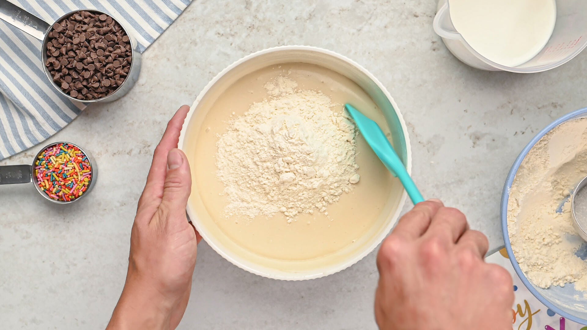 flour added