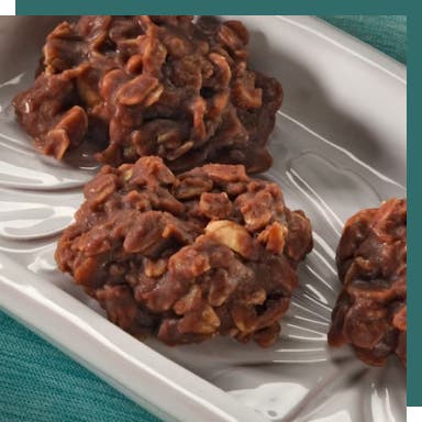 no bake cookies in a dish