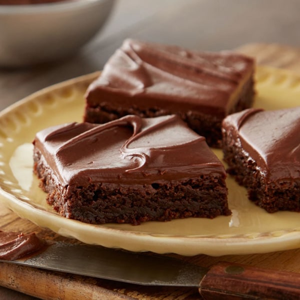 Brownies on a plate