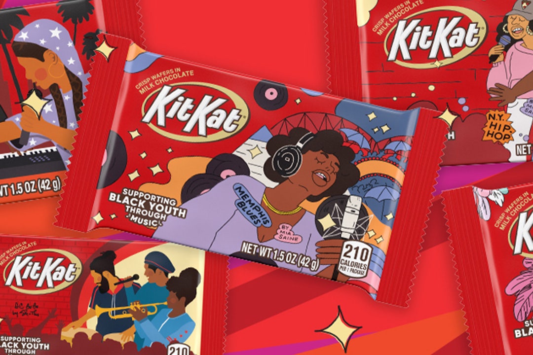 kit kat black music month candy bars