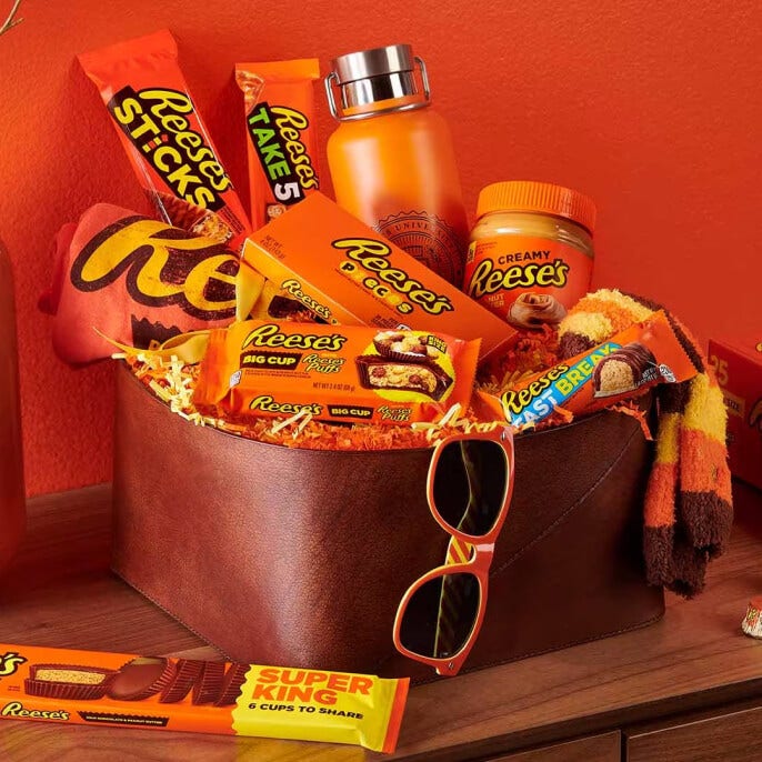 reeses's themed easter basket