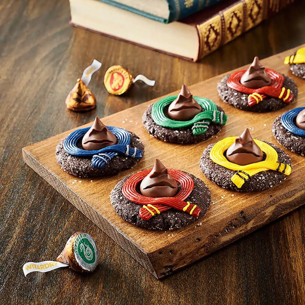 tray of sorting hat cookies