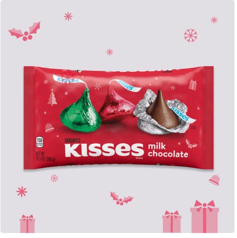 bag of hersheys kisses holiday milk chocolate candy