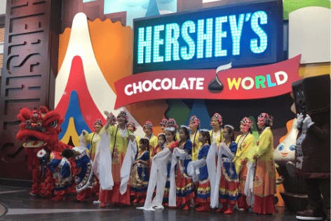 lunar new year celebration at hershey's chocolate world