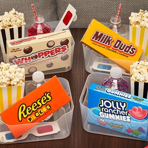 movie theater themed snack trays