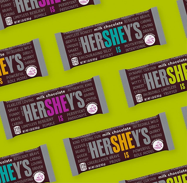 Limited edition HERSHEY’S SHE Bars