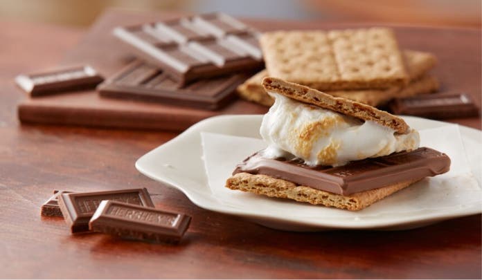 s'mores on a plate