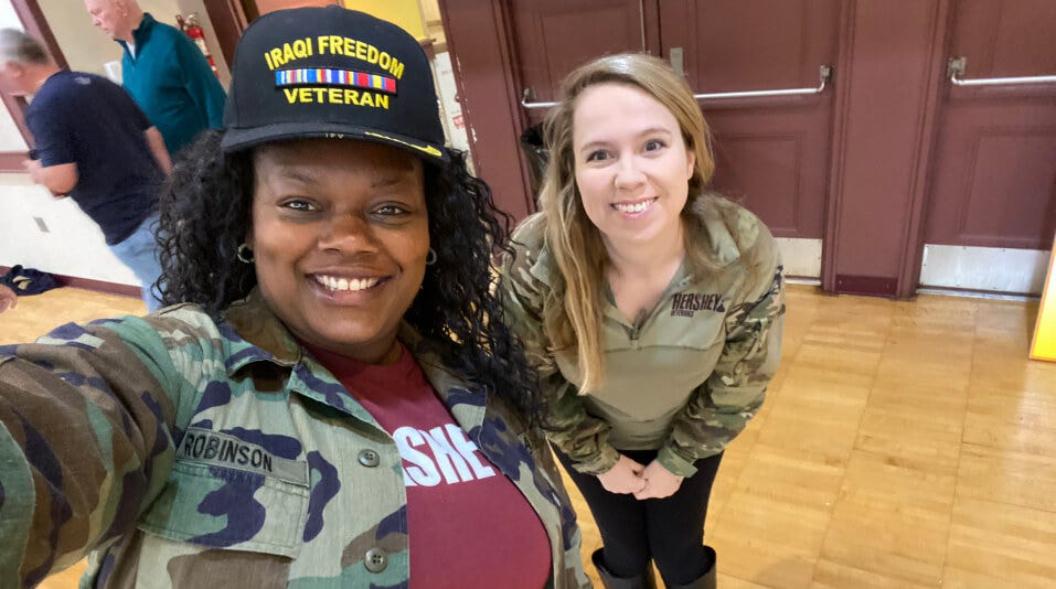 veteran brg members taking a selfie