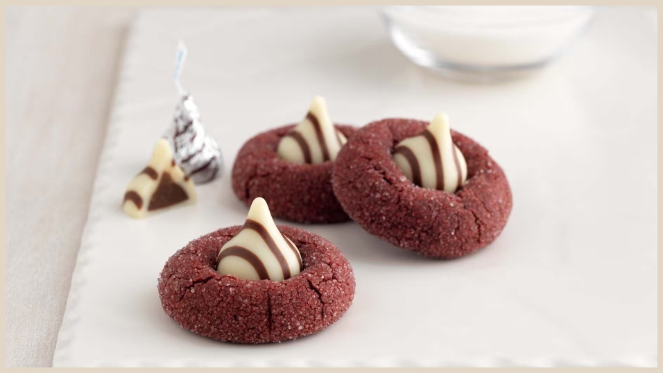 kisses red velvet chocolate blossoms