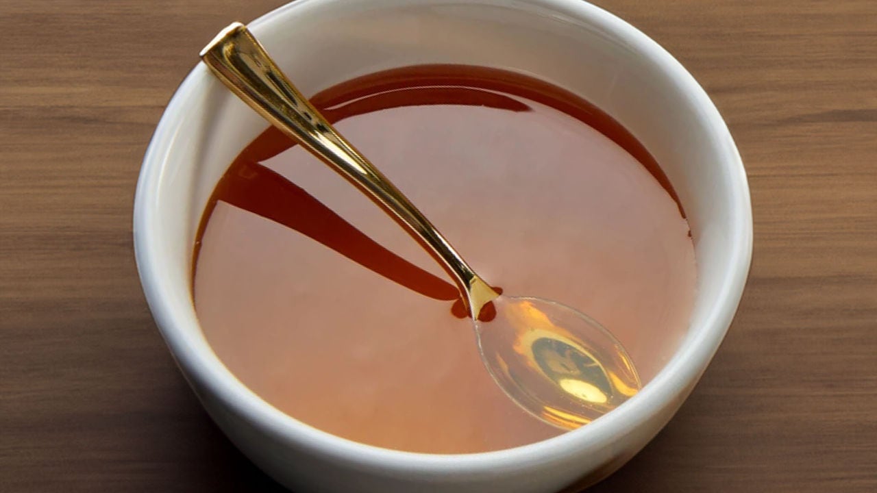 bowl of maple syrup