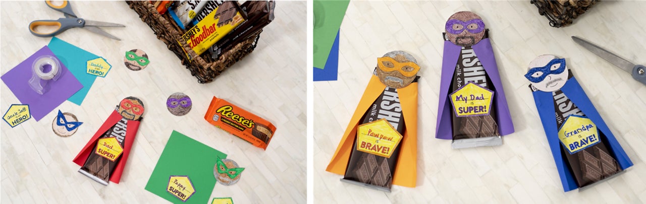 superhero chocolate bar crafts