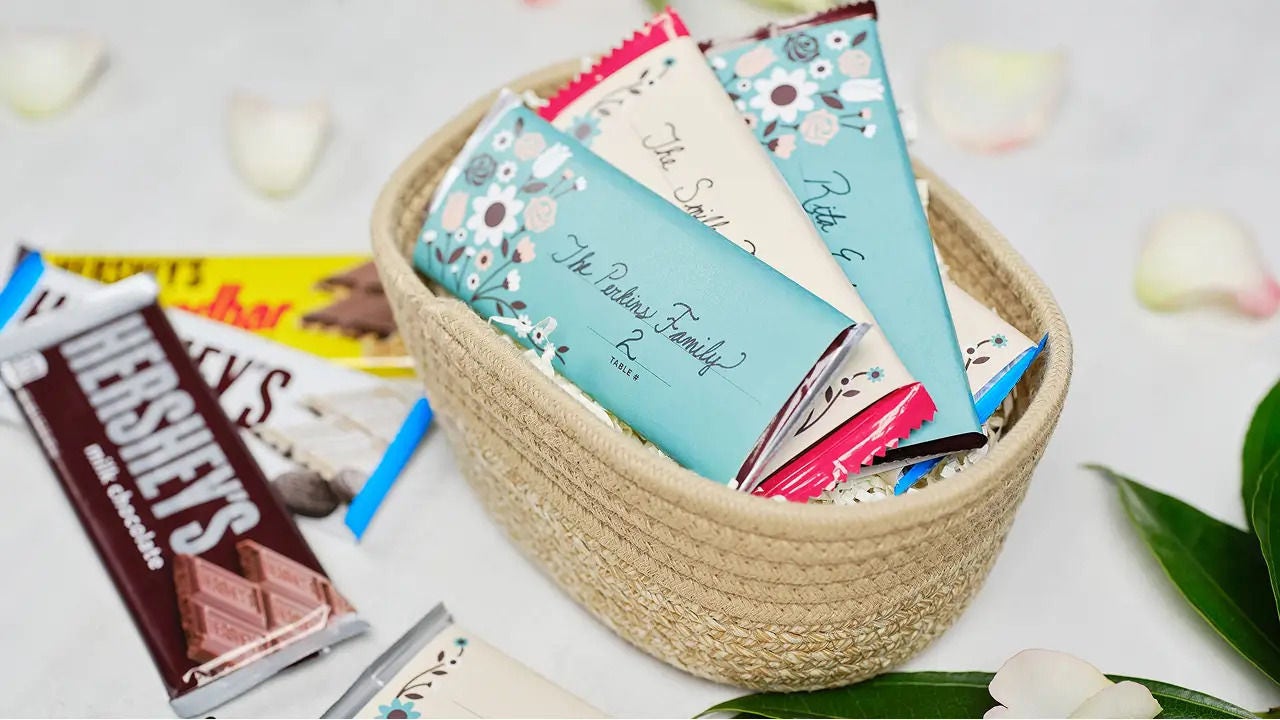 chocolate bar place cards
